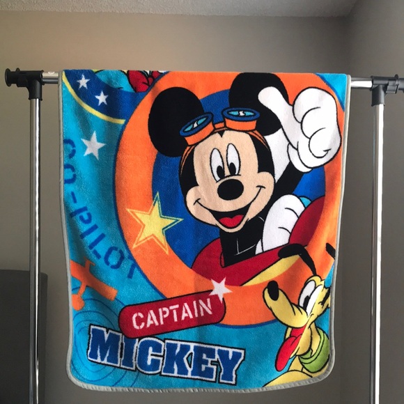 Disney Mickey Mouse Kids Blanket - Blue, Orange, and Yellow - Picture 1 of 1